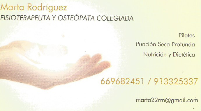 MARTA RODRIGUEZ - FISIOTERAPEUTA